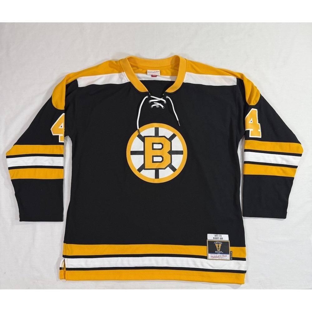 Mitchell & Ness 1971-72 Boston Bruins ORR #4 Hockey Jersey Sz XL